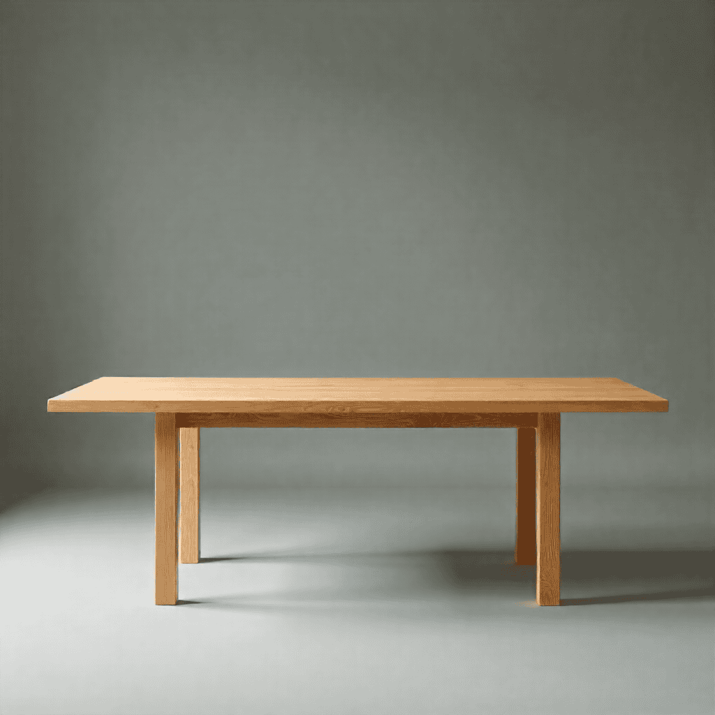 Oak dining table craftsmanship
